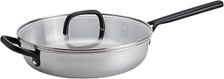 ZWILLING Milano Stainless Steel, 4-qt Sauté Pan with Lid, Stainless Steel, Italian-designed Cookware, Modern, Perfect for One-Pan Meals, Compatible with all Stovetops