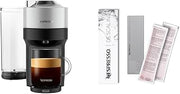 Nespresso Vertuo Pop+ Deluxe Coffee and Espresso Maker by De'Longhi, Silver Descaling Kit