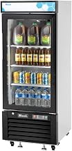 Migali C-10FM-HC One Glass Door Merchandiser Freezer,10 cu/ft, Beverage Display Freezer, LED Lights, Adjustable Shelves, Strong Casters, Digital Temperature Controller Display, Door Locks