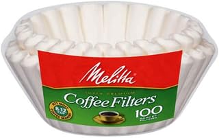 Melitta Junior Basket Coffee Filters White 100 Count