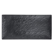 Serving Tray Matte Black Textured Melamine - 20"L x 10"W by HUBERT – 20"L x 10"W, Melamine, Black, Model M1416-BLACK