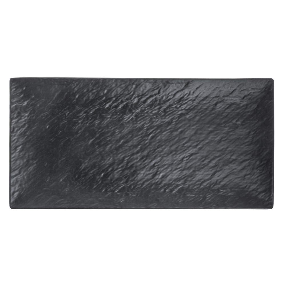 Serving Tray Matte Black Textured Melamine - 20"L x 10"W by HUBERT – 20"L x 10"W, Melamine, Black, Model M1416-BLACK