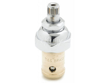 Cold Spindle Assembly Less Handle by T&S Brass – 2.9 x 1 x 1 Inch, Brass, Silver, Model 005959-40