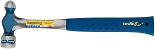 Estwing E3-24BP Ball Pein Hammer, Cushion Grip Steel Handle, 13 1/2 ", Steel 24 oz. Head, Blue