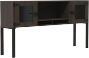 Safco 72" Hutch with Glass Doors & Supports