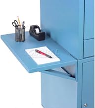 Global Industrial Side Shelves, Blue, Set of 2, 12" W x 22-1/2"D x 6" H