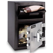 Cash Depository Safe by Mesa Safe Co. – 0.8 cu. ft., 0.8 cubic_feet, Alloy Steel, Black/Grey, Model MFL2014C