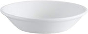 CAC China EVT-11 Elegant Everest 5.5 oz Fully Glazed Porcelain Round Fruit Dish, 4-3/4" Diameter by 1-1/8", Bone White (Box of 36)