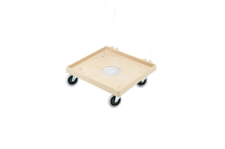 Plastic Rack Dolly w/ 4 Swivel Casters by Vollrath – 20 x 20 x 7.5 inches, Plastic, Beige, Model IGL33
