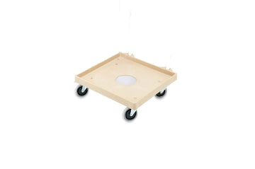 Plastic Rack Dolly w/ 4 Swivel Casters by Vollrath – 20 x 20 x 7.5 inches, Plastic, Beige, Model IGL33