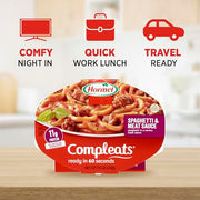 Hormel Compleats Spaghetti with Meat Sauce / 7.5 Ounce (Pack of 7) / Spaghetti & Meat Sauce Meat Dishes