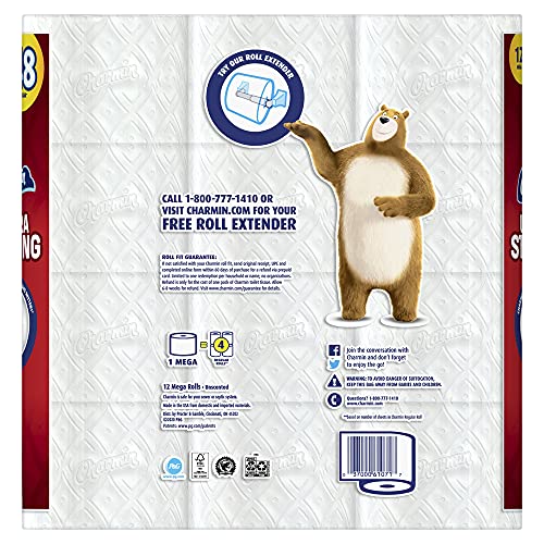 Charmin 12 Count (Pack of 1) / white / 1 Toilet Paper