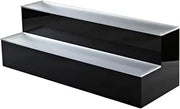 Krowne KR-2T42-R Royal Series 42" 2-Tier Lighted Liquor Display, Cord on Right