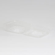 5 5/8" x 5 1/4" x 2 5/8" Clear Plastic Hinged Deli Container - 500 per case by Inline Plastics Corporation – 500.0 milliliters, Polyethylene Terephthalate (PET), Clear, Model SLP20