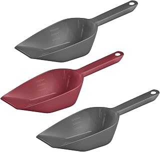 Westmark Halvar, 90892270 3-Piece Baking/Weighing/Bottling Scoop Set Filling Volume: 55 ml Each Plastic Anthracite/Red