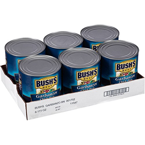Bush's Best Garbanzo Beans / 111 Ounce (Pack of 6) / Garbanzos Garbanzo Beans