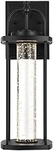 Zev LED Outdoor Wall Sconce Black