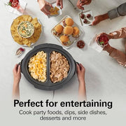 Hamilton Beach Black - Double Dish / 6 Quarts / modern minimalist Slow Cookers