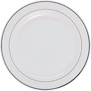 First Impressions Disposable White Plastic Plate -10 1/4"Dia