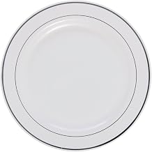 First Impressions Disposable White Plastic Plate -10 1/4"Dia
