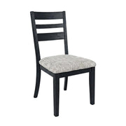 Upholstered Ladderback Dining Chairs Set of by Starlight Canyon Home – Acacia, Dark Charcoal, Pack of 2