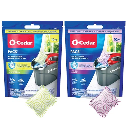 O-Cedar 2 EW Refills W/Citrus & Lavender PACS / 2 Refills + PACS / 1 Refill Sponges