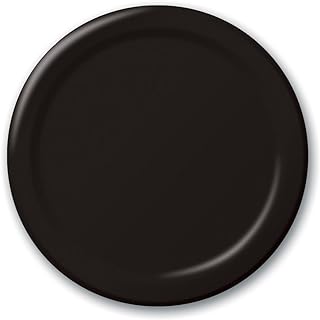 Creative Converting Paper Banquet Plates, 10.25", Black