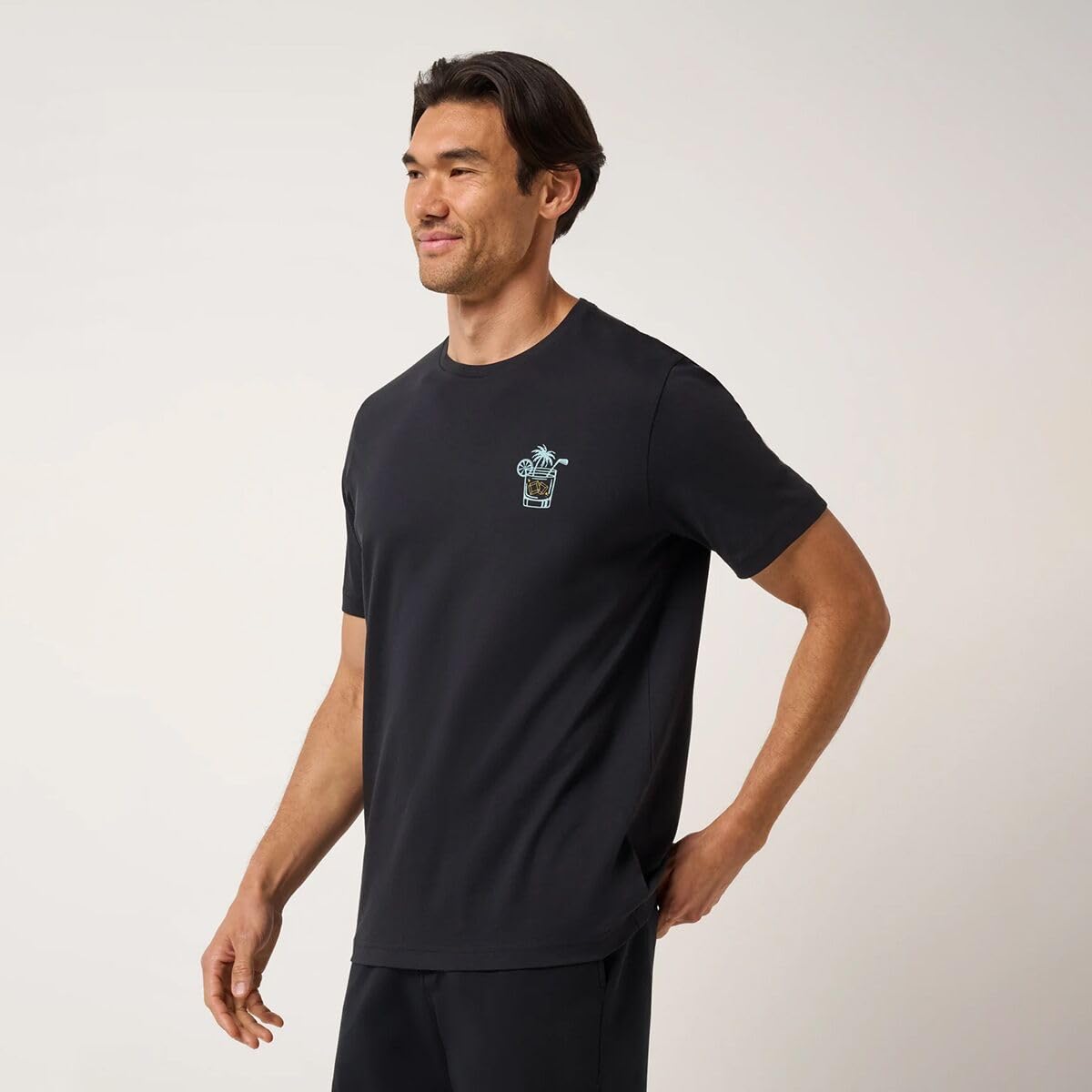 Men's Beverage Cart Polo by TravisMathew – XX-Large, synthetic, Black, Model A46179