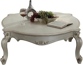 Furnifact Antique Pearl Coffee Table with Durable Construction, Elegant Finish, Classic Design for Living Room, Versatile Use and Long-Lasting Durability