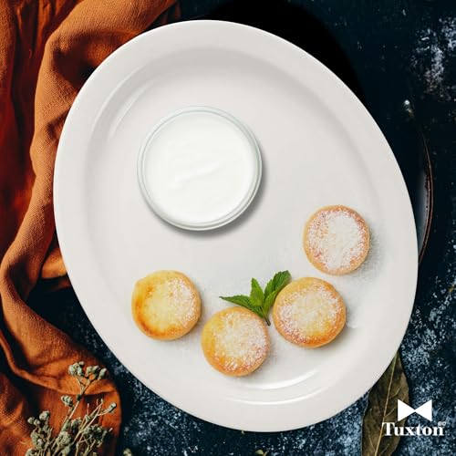 Tuxton 13-1/2-Inch x 11-Inch HL / Eggshell / Contemporary Platters