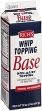 Rich's Non Dairy Base Whip Topping, 2 Pound -- 12 per case.