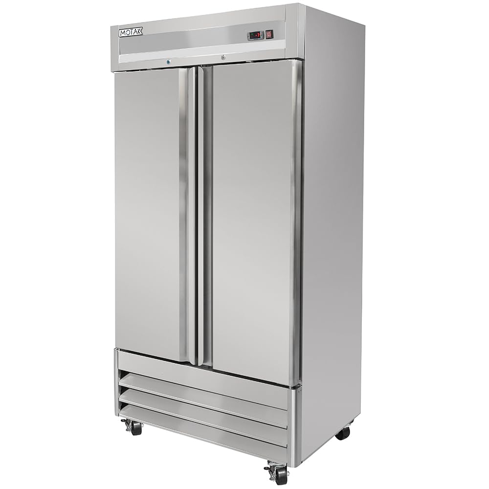 39 1/2" Two Section Reach In Freezer by MOTAK – 41.93x31.89x83.46, In Description, Check Images, Model MSD-2DF-BAL-35-X