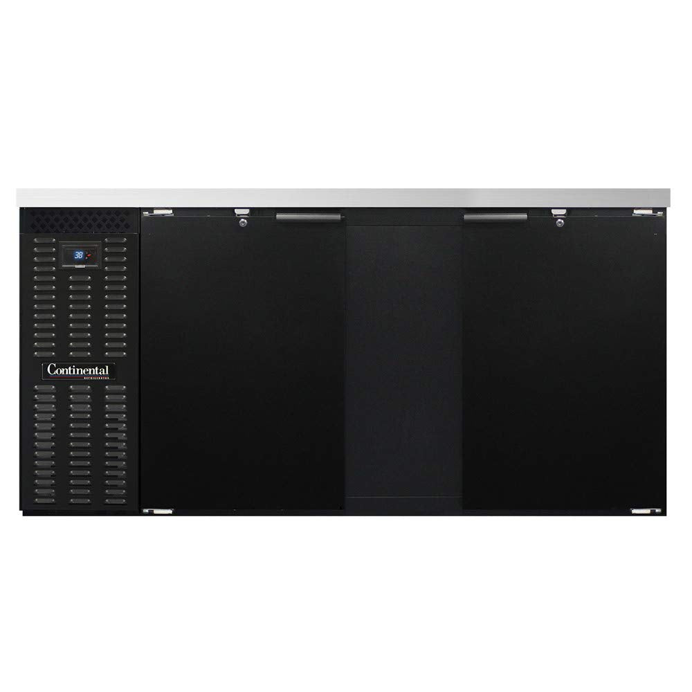 BBC69S Two Section Refrigerated Back Bar Cooler by Continental Refrigerator – 18.0 cubic_feet