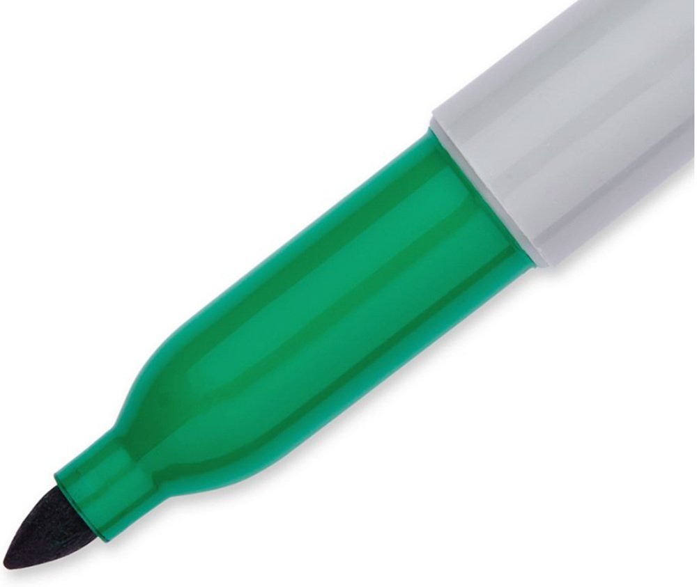 Fine Point Permanent Markers by Sharpie – 1 Count (Pack of 1), Plastic, Green, Model 30034