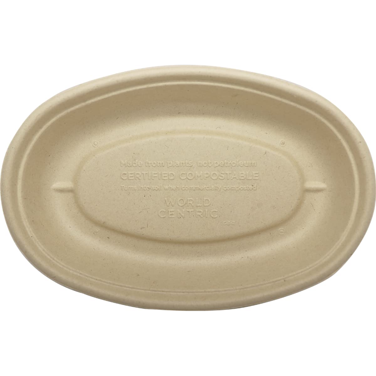 World Centric BO-SC-UBB 100% Compostable Unbleached Plant Fiber Burrito Bowl – 32 oz. (Pack of 300)