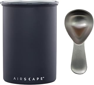Planetary Design Airscape Stainless Steel Coffee Canister & Scoop Bundle | Dry Goods Storage