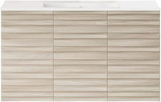 Swiss Madison Cascade 36" Wall-Mounted Bathroom Vanity in White Oak with Sink Top