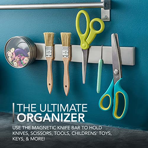 Modern Innovations 12 Inch / Silver / Compact Magnetic Knife Strips