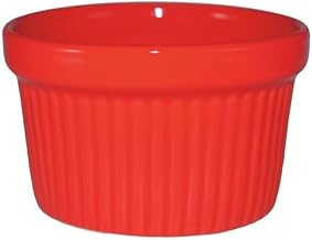 Fluted Ramekin, 3 Oz, Red, PK36