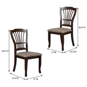 Solid Wood Dining Chairs Set of by Starlight Canyon Home – Wood, Brown, Pack of 2