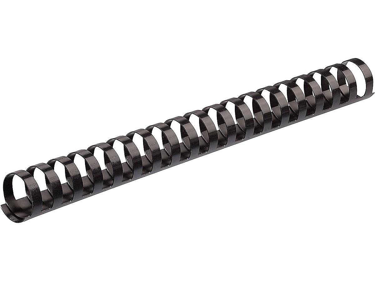 Plastic Comb Binding Spines by Fellowes – 1 Inch, 200.0 pages, Plastic, Black, Model 52328