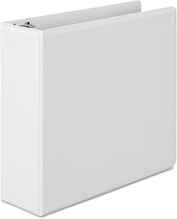 Wilson Jones 3 Inch 3 Ring Binder, Basic Round Ring View Binder, White (W362-49W)
