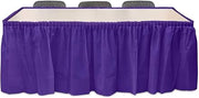 Purple Plastic Table Skirt 29" x 14' Rectangular Party