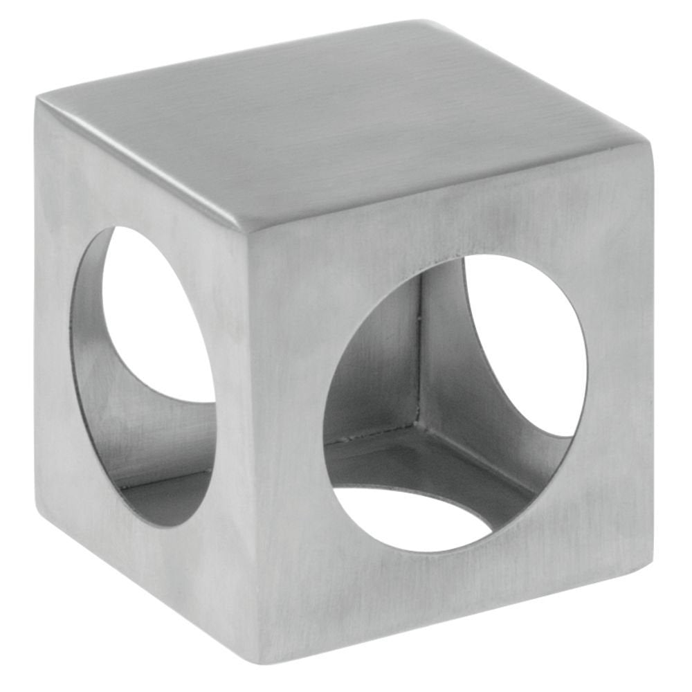 Metal Display Riser Square Laser-Cut Stainless Steel - 3" Square by HUBERT – Stainless Steel, Silver, Model SMR03