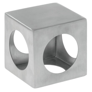 Metal Display Riser Square Laser-Cut Stainless Steel - 3" Square by HUBERT – Stainless Steel, Silver, Model SMR03