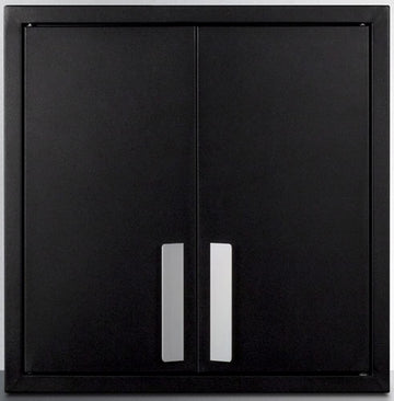 18' Wide Wall Cabinet by Summit Appliance – 18"W x 12"D x 18"H, Metal, Black