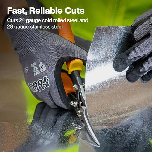 KLEIN TOOLS Long Nose Straight-Cutting / 3 inches / Orange Nippers & Snips