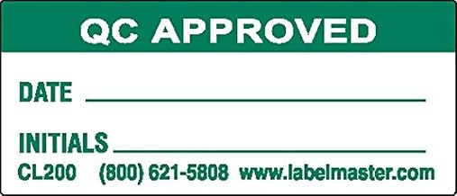 Labelmaster CL200 QC Approved Label, Paper, 1 3/4" x 3/4" (Pack of 500)