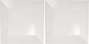American Metalcraft SQP10 Platters, 12" Length x 12" Width, White (Pack of 2)