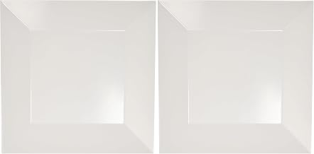 American Metalcraft SQP10 Platters, 12" Length x 12" Width, White (Pack of 2)
